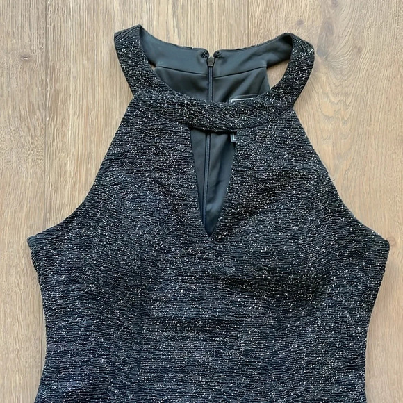 NW Nightway Glitter-Knit A-Line Dress Size 8 - Picture 5 of 11